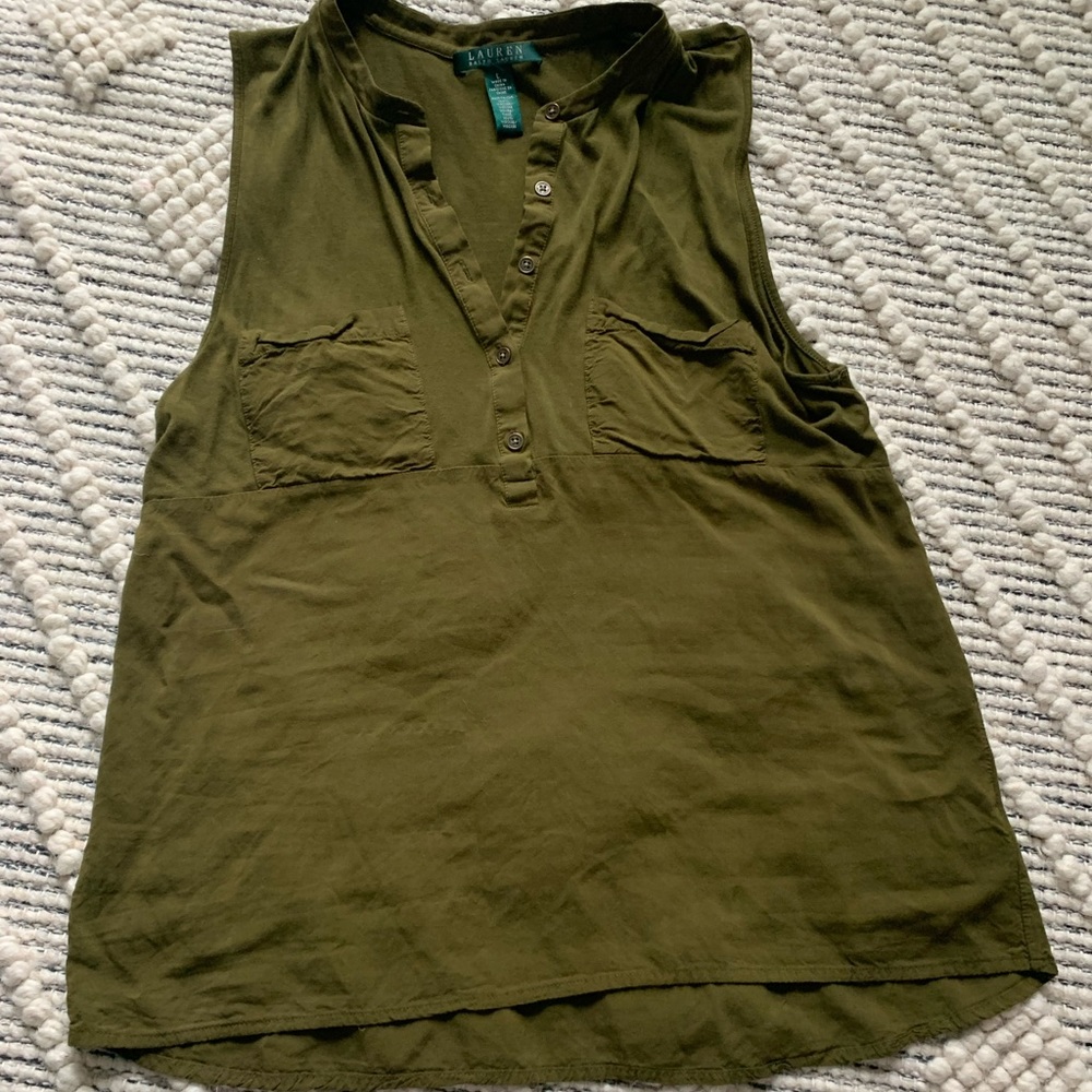 Olive green Ralph Lauren shirt size large